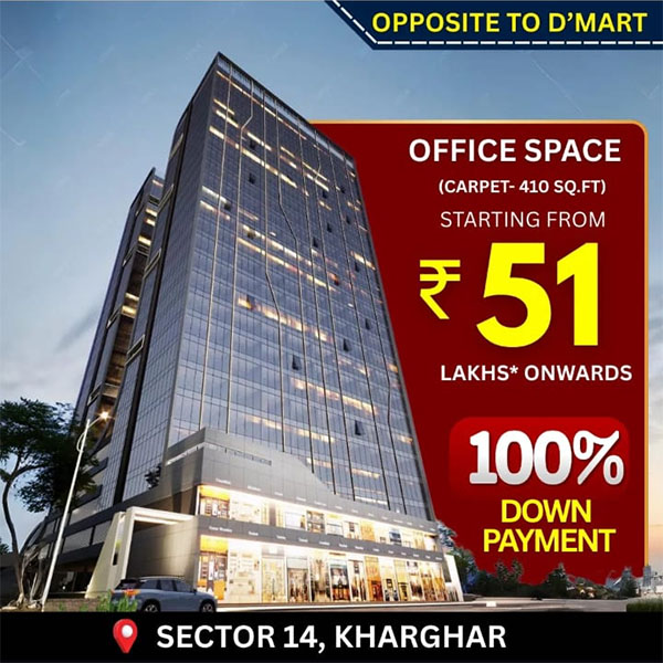 Vihaan Kharghar Sector 14 – Budget Offices ₹51 L, 100% Down Payment Scheme