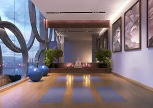 Yoga Room at Raheja Jade City Juinagar
